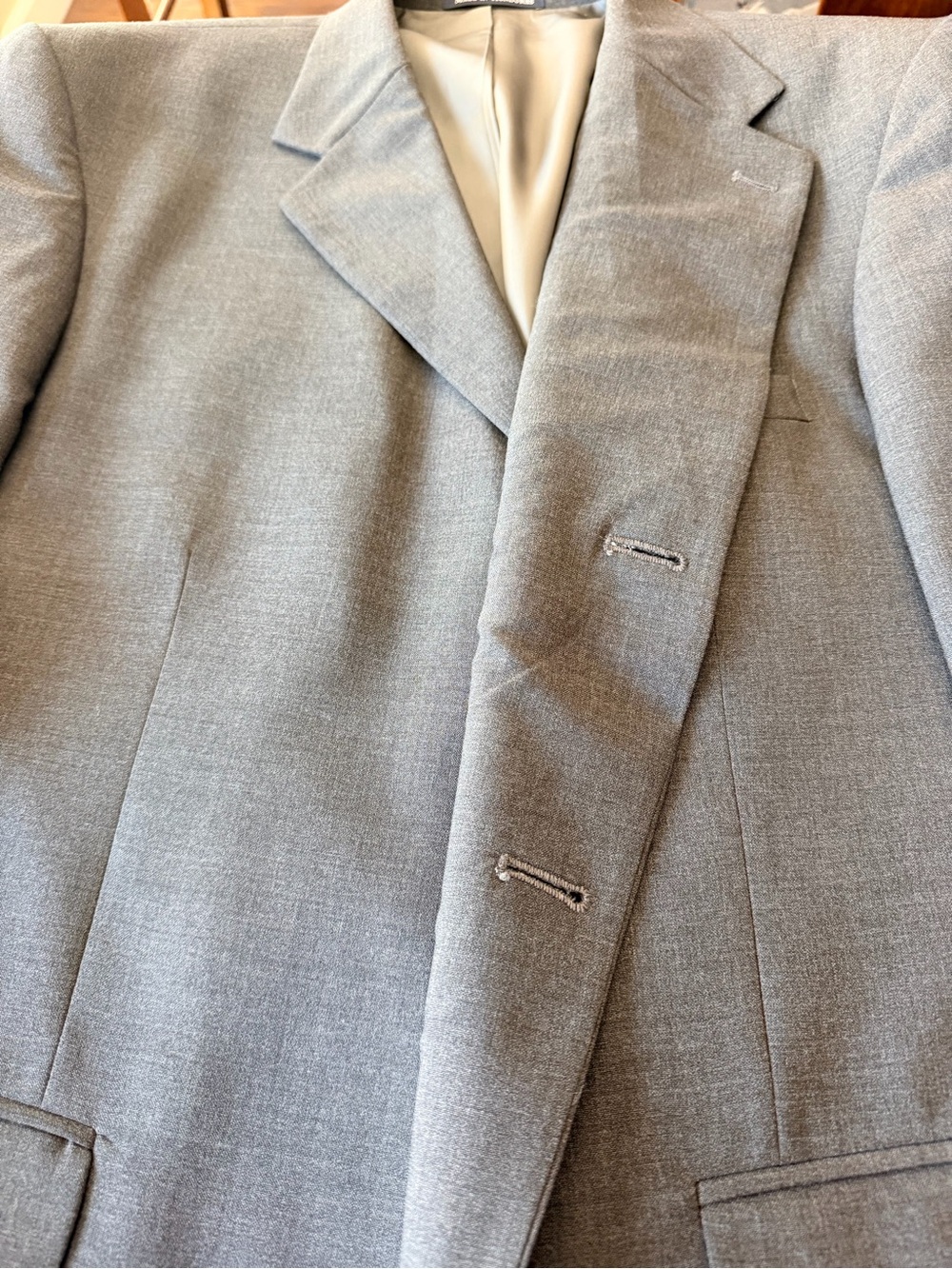 Lands' End Light Gray Men's Sport Coat